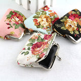 Hot Sale Women Coin Purse Cute Wallet Lady Retro Vintage Flower Small Wallet Hasp Purse Kawaii Bag Clutch Bag