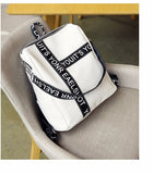 Backpack Female  New Korean Wild School Wind Student Bag Casual Color Letter Backpack Travel Bag