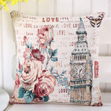 BZ063  embroidery Cover Pillow Case Home Textiles supplies Lumbar Pillow Flower landscape architecture