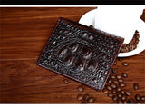 Crocodile pattern men's short wallet leisure wallet High-quality genuine leather Spring and summer new leather wallet