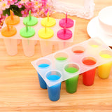 Hot Selling 8PCS DIY Ice Cream Pop Mold Frozen Icy Ice-lolly Icepop Block Maker Set