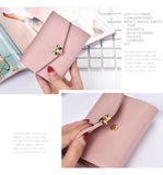 Tri-fold fashion wallet multi-card female purse High-quality PU leather Card & ID Holders women's handbags