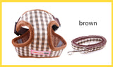 Adjustable Soft Breathable summer pet Dog Harness Vest and leash for small Dog Collar Cat Pet Dogs Leash running Chest Strap