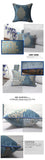 BZ189 Luxury Blue Elegant European chenille jacquard Cushion Cover Pillowcase Sofa/Car Cushion /Pillow  Home Textiles supplies