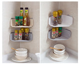 Corner Drain Shelves Bathroom Storage Rack Bathroom Punch-Free Powerful Wall-Mounted Wash Shelf