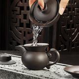 Yixing Purple sand tea set black/red ceramic kung fu Teapot, handmade Purple sand teapot teacup gaiwan Tureen tea ceremony