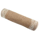 7Pcs/Lot Vintage Burlap Lace Hessian Table Runner Classical Natural Jute Country Party Wedding Decoration 12x108" Table Cloth