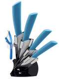 High quality brand Paring Fruit Utility 3" 4" 5" 6" inch + peeler + Acrylic Holder Block Chef Kitchen Ceramic Knife Sets