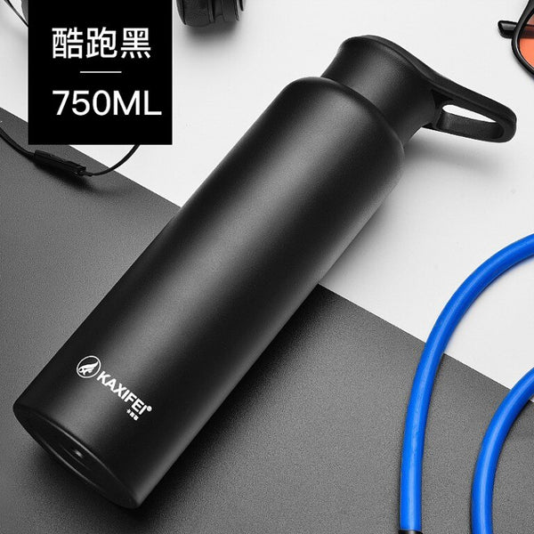 Vacuum Insulated Bike Bicycle Cycling Sports Water Bottle Stainless Steel Flask Jar Leak-proof Canteen 550mL 750mL