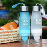 New Xmas Gift 650ml Water Bottle plastic Fruit infusion bottle Infuser Drink Outdoor Sports Juice lemon Portable Kettle