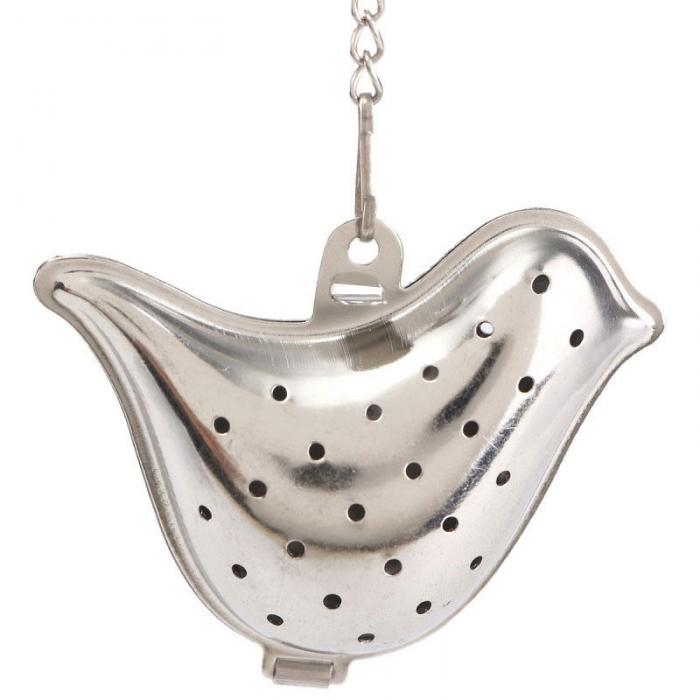 Heart/House/Duck/Monkey/Teapot/Ball/Bird/Shell Full Shape Stainless Steel Infuser Filter Strainer Tea Ball Spoon E2S