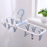 12 Clip Folding Drying Rack Underwear Socks Clip Multi-functional Clothes Rack Hot Sale High Quality New Patterns