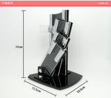 Beautiful acrylic kitchen ceramic knife holder, kitchen knife stand block for 3'' 4'' 5'' 6'' knives with one peeler