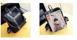 Backpack Female  New Korean Wild School Wind Student Bag Casual Color Letter Backpack Travel Bag