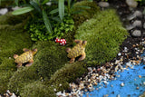 XBJ023 DIY Miniature Dollhouse Fairy Garden Resin Turtle 2pcs  Micro Landscape Resin Craft Gift For Kid