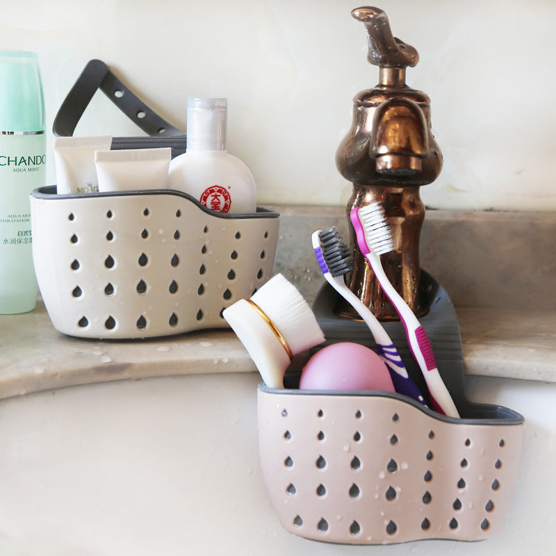 Sink Shelf Soap Sponge Drain Rack Bathroom Holder Kitchen Storage Suction Cup Kitchen Organizer Sink kitchen Accessories Wash Main image