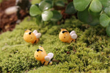 XBJ153 Mini 8pcs Little bee decoration supplies moss micro landscape deco  Garden deco Creative handicrafts
