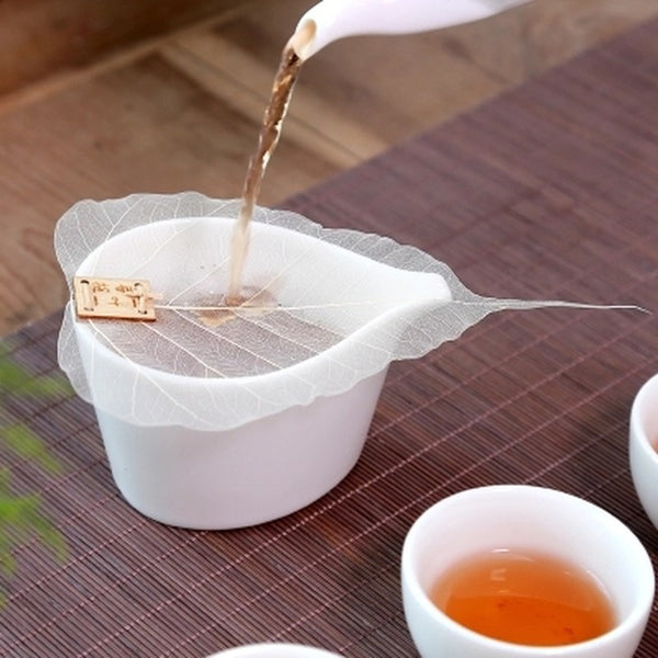 1pcs Pure Bodhi Leaf Tea Filter Creative Personality Bookmarks Adornment Metope Hollow Out The Leaves Personality Filter Q $