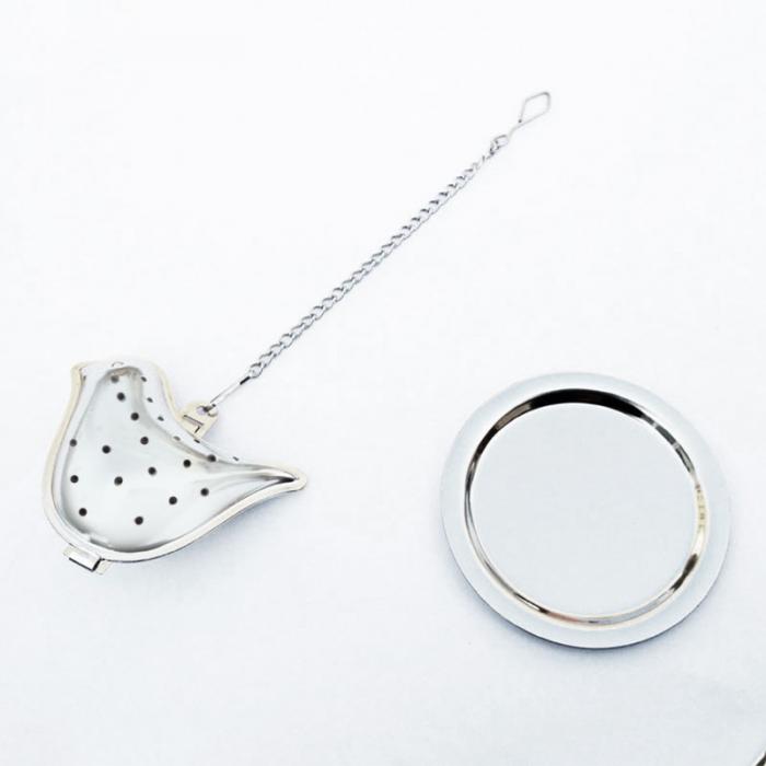 Heart/House/Duck/Monkey/Teapot/Ball/Bird/Shell Full Shape Stainless Steel Infuser Filter Strainer Tea Ball Spoon E2S