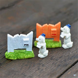 XBJ115 Mini Puppy mailbox decoration supplies moss micro landscape deco  Garden deco Creative handicrafts