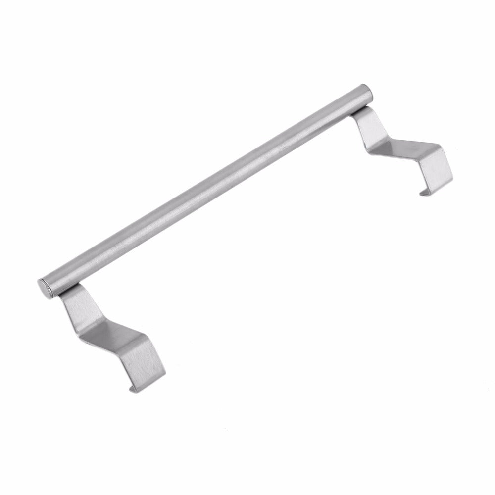 Bathroom Door Kitchen Towel Over Holder Drawer Hook Storage Scarf Hanger Cabinet Hanging Stainless Steel Towel Rack Leading Life Secondary image