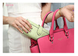 Fashion Retro Matte Stitching leather Wallet Women Long Purse Clutch Women Casual Hasp Dollar Price Wallet Handbag carteira
