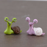 XBJ090 Mini 10pcs Couple snail Bottle decoration supplies moss micro landscape deco  Garden deco Creative handicrafts