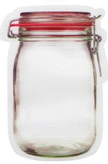 Bottle shape storage Clear Bag Plastic Baggy Grip Self Seal Resealable Reclosable Zip Lock Bag For Home Sundries Storages