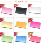 Creative Casual Business Card Case Stainless Steel Aluminum Holder Metal Box Cover Credit Men Business Card Holder Metal Wallet
