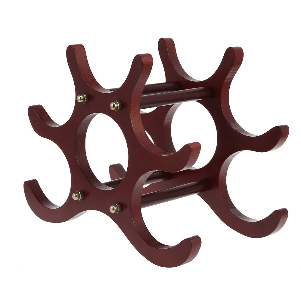 Creative Wooden Style Wine Rack 6 Pcs Wine Holders Wine Bottle Display Stand Organizer Bar Storage Racks