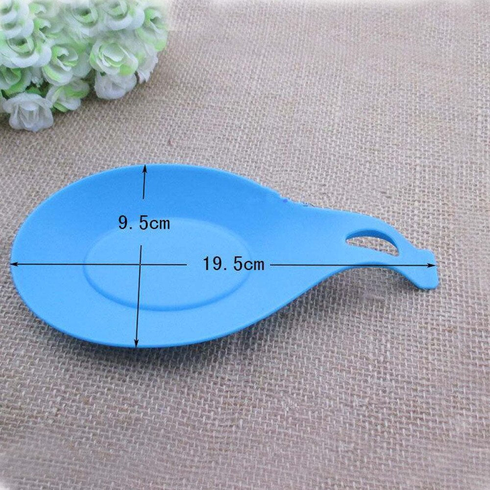 1Pc High Temperature Resistance Silicone Spoon Insulation Mat Placemat Drink Glass Coaster Tray Hot Sal Secondary image