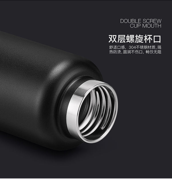 Vacuum Insulated Bike Bicycle Cycling Sports Water Bottle Stainless Steel Flask Jar Leak-proof Canteen 550mL 750mL