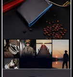Fashion hit color men's wallet vertical short section high-quality PU genuine Color purse Card & ID Holders money clamps