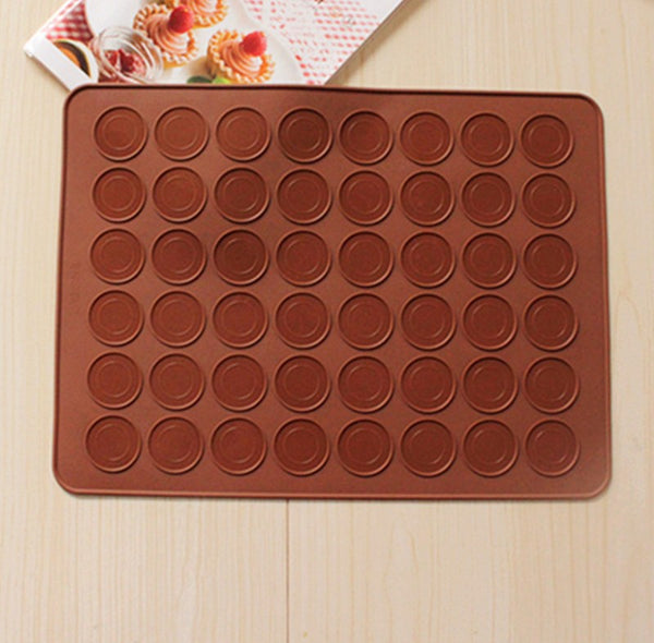 Pastry Tools Large Size 48 Holes Macaron Silicone Baking Mat Cake , Christmas Bakeware, Muffin Mold/decorating Tips Tools