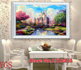 DIY Diamonds Embroidery Fairytale castle Landscape 5D Magic cube Round Diamond Painting Cross Stitch Kits Diamond Mosaic