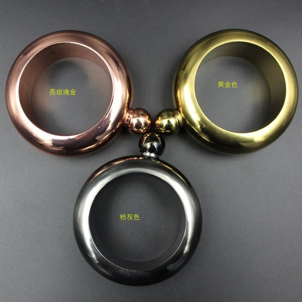 Bangle Bracelet Hip Flask Portable Round Chic Elegant Wine Mixed Bottle 3.5 oz Whiskey Vodka Alcohol Drinkware