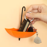 3Pcs/set Umbrella Shaped Dual Use Key Hanger Rack Creative Kitchen Bathroom Wall Decorative Holder Accessories Tools