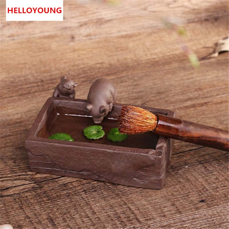 CJ280 Creative DIY Purple Sand Tea Pet Pig Furnishing Articles Home Decoration Kung Fu Tea Accessories Main image