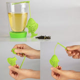 Fish Design Food Grade Silicone Loose Tea Leaf Infuser Herbal Spice Infuser Filter Strainer Drinkware