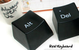 CJ235 Hot 1 Set of 3pcs Ctrl ALT DEL Keyboard Key Design Coffee Tea Cup Container