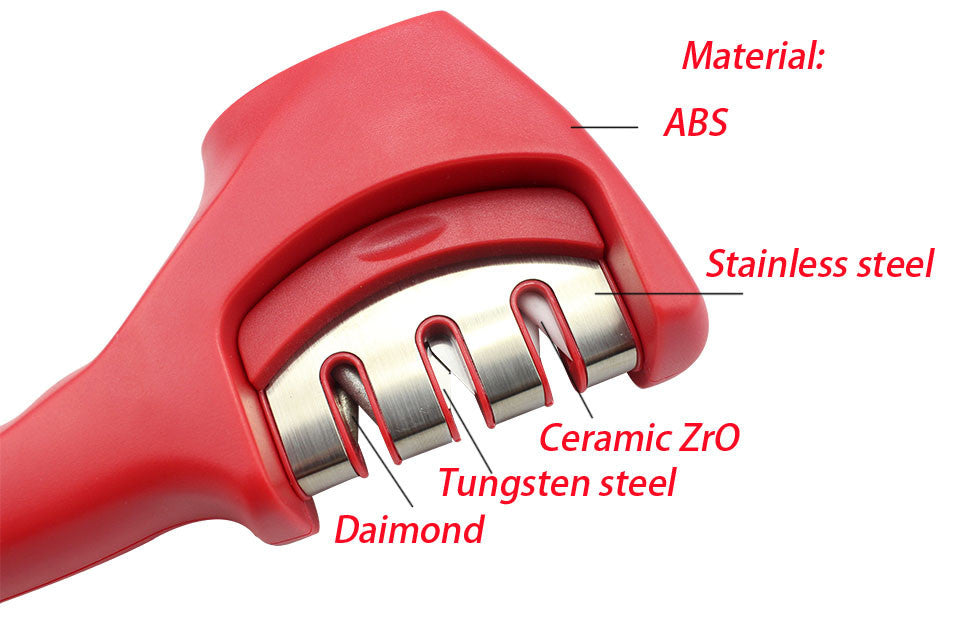 Brand 3 Stages (Diamond & Tungsten steel & Ceramic) Kitchen Knife Sharpener ,Sharpening Stone Household Knife Sharpener