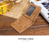 New Vintage High quality PU leather clutch male leather Wholesale ultra-thin fashion casual men's wallet clam