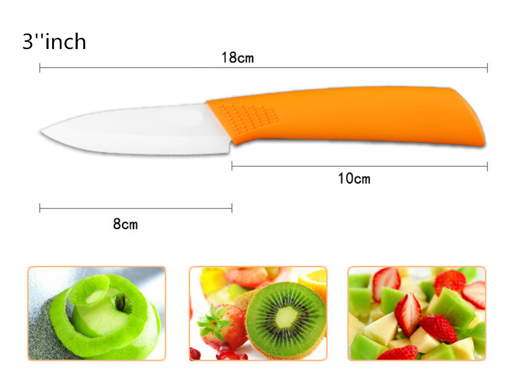 brand high quality kitchen knife ceramic knife set 3" 4" 5" 6" inch + peeler + Transparent Acrylic Stand kitchen