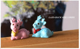 XBJ157 Mini 6pcs Sika deer decoration supplies moss micro landscape deco  Garden deco Creative handicrafts