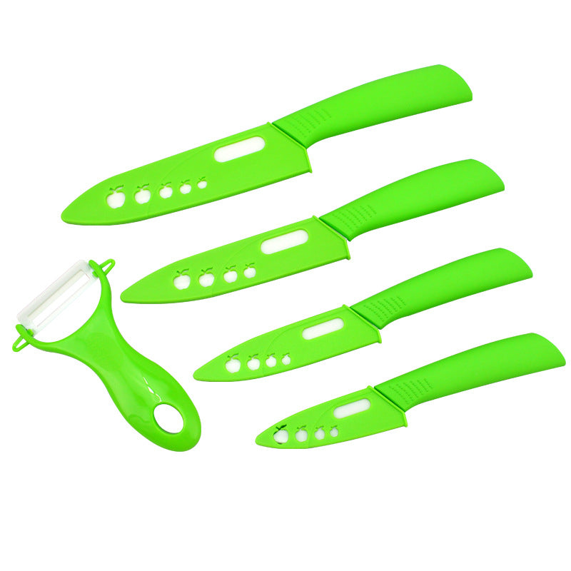 Brand top quality Christmas present Zirconia Ceramic Knife set 3" 4" 5" 6" inch+ Peeler+Covers fruit knife set