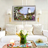 DIY Partial 5D Diamond Embroidery The Garden Round Diamond Painting Cross Stitch Kits Diamond Mosaic Home Decoration