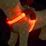 Nylon LED Dog Harness Pet Cat Dog Collar Harness Vest High Quality Safety That Light Up Dog Harness Small /Big/ Large Wholesale