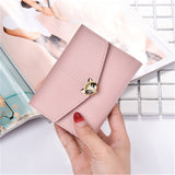 Tri-fold fashion wallet multi-card female purse High-quality PU leather Card & ID Holders women's handbags