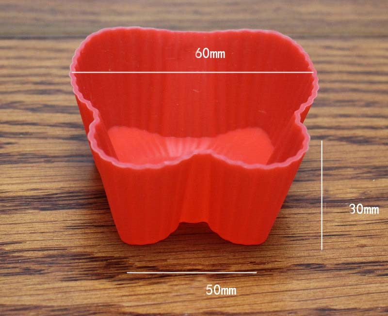 New 1Pc Butterfly Shape Silicone Muffin Cupcake Mold Case Bakeware Maker Mold Tray Baking Cup Liner Baking Molds
