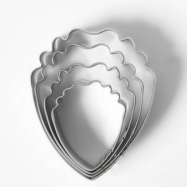 Heart Peony Flower 4 pcs/lot Cake Stainless Steel Fondant Sugarcraft Cookie Cutter Cake Decorating DIY Tools